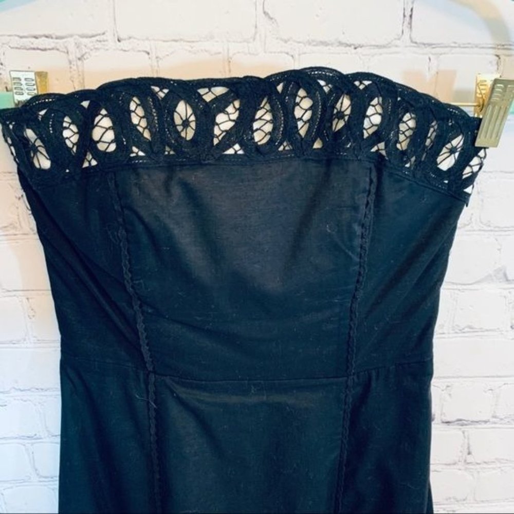 WHBM | Cutout Trim Detail Strapless A Line